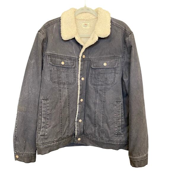 Faherty Timberline Fleece Trucker Coat Men's Large - Picture 1 of 5